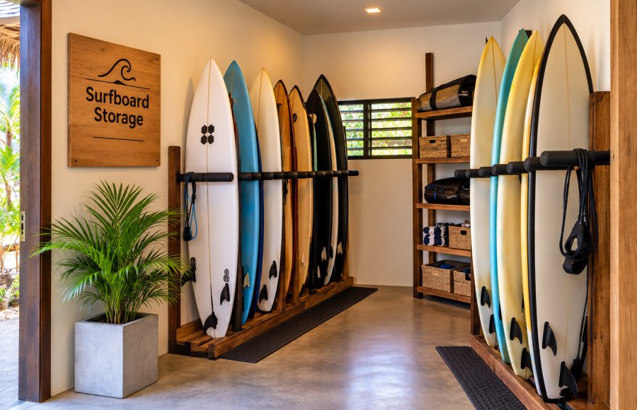 Surfboard Storage  at Mango Resorts & Spa in Arugam Bay